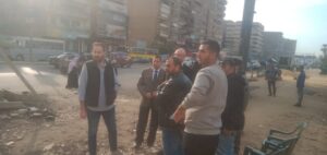 محافظ القليوبية يتابع أعمال انشاء 3 كباري مشاة بمحور الفريق العصار 