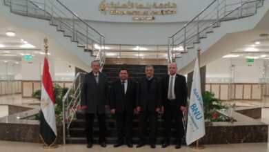 لبحث سبل التعاون .. جامعة بنها الأهلية تستقبل وفدا من جامعة العلوم التطبيقية بالأردن