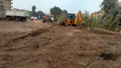 إزالة 300 طن مخلفات وردش مباني وتركيب أعمدة إنارة بمدينة شبين القناطر