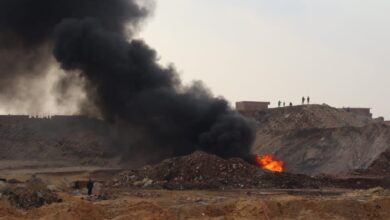 محافظ القليوبية يتفقد أعمال تصفية وتبريد خط أنابيب البترول (صور)