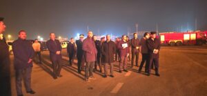 تفاصيل حريق ضخم نتيجة انفجار خط غاز بطريق بلبيس
