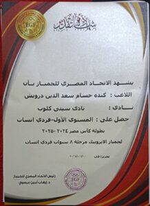 بطلة من ذهب ،كندة حسام سعد الدين درويش تحصد المركز الأول في بطولة كأس مصر لجمباز الإيروبيك