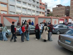 الجبر والإحصاء يرسم البهجة على وجوه طلاب الشهادة الإعدادية بالقليوبية (صور)