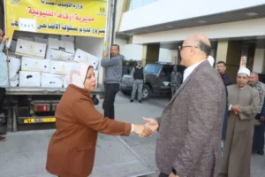 محافظ القليوبية يسلم لحوم صحوك الأضاحي والإطعام لتوزيعها على الأسر الأولى بالرعاية