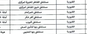 أماكن تطعيم الحج 2025 في القليوبية: 18 مستشفى ومركزا طبيا