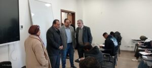 رئيس جامعة بنها الأهلية يتفقد لجان امتحانات الفصل الدراسي الأول (صور)