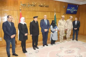 محافظ القليوبية يشهد احتفالية لتكريم أسر الشهداء ومصابي العمليات الحربية (صور)