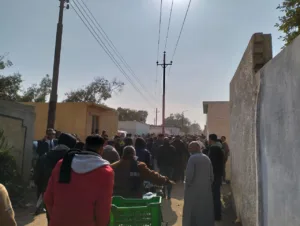 أهالي بنها يشيعون جثمان الشاب محمود ضحية لقمة العيش بالسعودية - صور