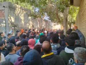 أهالي بنها يشيعون جثمان الشاب محمود ضحية لقمة العيش بالسعودية - صور