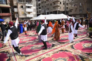 محافظو الجيزة والقاهرة ومطروح والقليوبية يفتتحون معرض منتجات تراثية