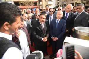 محافظو الجيزة والقاهرة ومطروح والقليوبية يفتتحون معرض منتجات تراثية