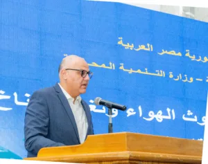 وزيرتا البيئة والتنمية المحلية يضعان حجر الأساس للمحطة الوسيطة بالمرصفة ببنها