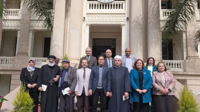 رئيس جامعة بنها يستقبل وفد بيت العائلة المصرية رئيس جامعة بنها يستقبل وفد بيت العائلة المصرية