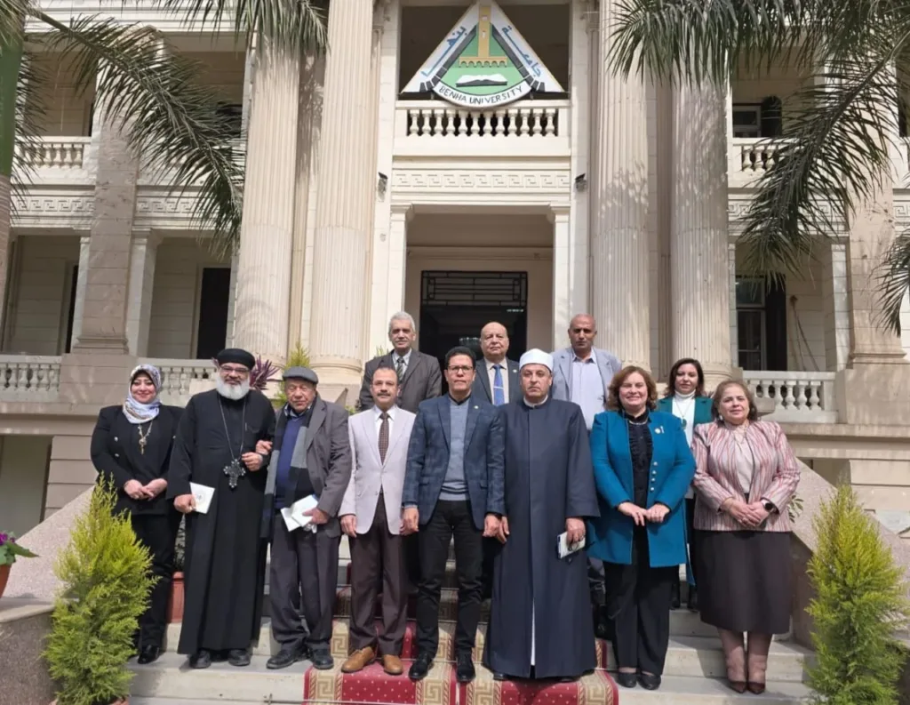 رئيس جامعة بنها يستقبل وفد بيت العائلة المصرية