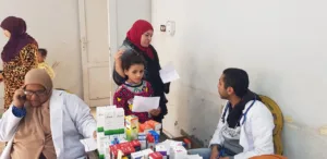 الكشف الطبي على 330 حالة فى قافلة طبية بقرية نامول بطوخ