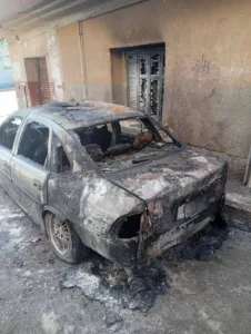 احتراق سيارة بسبب الألعاب النارية ببنها .. وأمن القليوبية يضبط المتهم