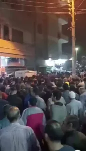 تشييع جثمان الشاب ضحية القتل على يد 3 أشخاص بشبين القناطر - صور