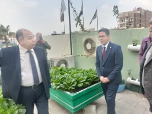 محافظ القليوبية : تعميم تجربة هيئة الشبان العالمية في زراعة الاسطح وإطلاق مبادرة مشتركة بمشاركة جامعة بنها