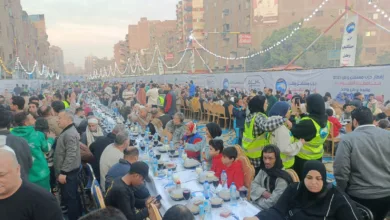 بحضور 12 ألف مواطن.. تنظيم أكبر مائدة إفطار مجمع بالخصوص