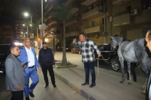 محافظ القليوبيه يتابع أعمال النظافة والإشغالات بمدينة بنها