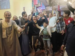 أهالي الشوبك بشبين القناطر ينظمون إفطار جماعي بمشاركة 1500 شخص