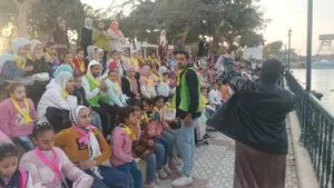 محافظ القليوبية يتابع فرحة حفل إفطار الأطفال اليتامى بقرية أجهور الكبرى