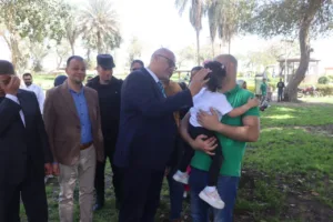 محافظ القليوبية يتفقد حدائق القناطر الخيرية لتقديم التهنئة للمواطنين بمناسبة عيد الفطر