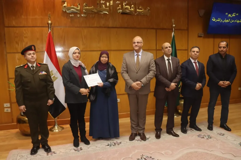 محافظ القليوبية ومدير الأمن يشهدان احتفالية يوم الشهيد وتكريم أسر الشهداء