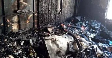 انتداب المعمل الجنائي لفحص أسباب حريق بمخزن أخشاب بالقناطر الخيرية