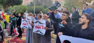 أهالي بنها ينظمون وقفة تضامنية لنصرة القضية الفلسطينية