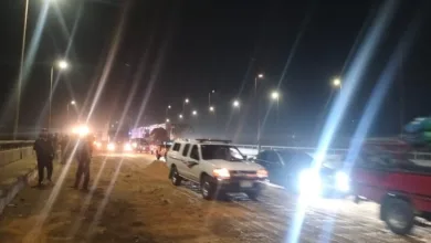 انقلاب سيارة نقل ثقيل محملة بالمواد البترولية .. ماذا حدث ليلًا بالطريق الزراعي بالقليوبية؟ - صور