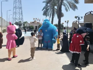 جامعة بنها تنظم حفلا ترفيهيا للأطفال الفلسطينين المرافقين لمصابي غزة بالمستشفى الجامعي