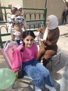 جامعة بنها تنظم حفلا ترفيهيا للأطفال الفلسطينين المرافقين لمصابي غزة بالمستشفى الجامعي