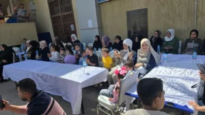 جامعة بنها تنظم حفلا ترفيهيا للأطفال الفلسطينين المرافقين لمصابي غزة بالمستشفى الجامعي