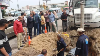 محافظ القليوبية يتابع أعمال إصلاح خط مياه بشارع فريد ندا بمدينة بنها - صور محافظ القليوبية يتابع أعمال إصلاح خط مياه بشارع فريد ندا بمدينة بنها - صور