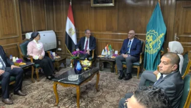 محافظ القليوبية يستقبل وزير الاتصالات وتكنولوجيا المعلومات لافتتاح عدد من المشروعات