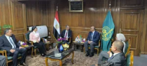 محافظ القليوبية يستقبل وزير الاتصالات وتكنولوجيا المعلومات لافتتاح عدد من المشروعات