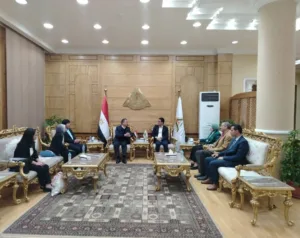 رئيس جامعة بنها يستقبل رئيس جامعة ووهان بالصين والوفد المرافق له