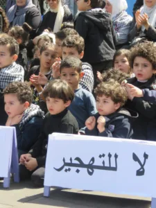 هيئة الشبان العالمية تنظم فعالية بعنوان " لا للتهجير " عن أحداث فلسطين