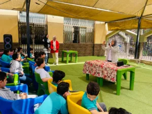 ندوة توعوية عن العناية بصحة الأسنان بمجمع مدارس الشبان العالميه ببنها