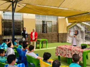 ندوة توعوية عن العناية بصحة الأسنان بمجمع مدارس الشبان العالميه ببنها