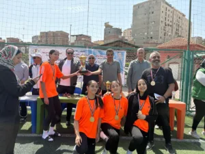 منتخب القليوبية كرة السلة بنات يحرز المركز الاول علي مستوي بطولة الجمهورية