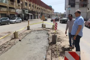 بعد قرار تحويله لاتجاه واحد.. محافظ القليوبية يتفقد شارع الشرطة العسكرية ببنها