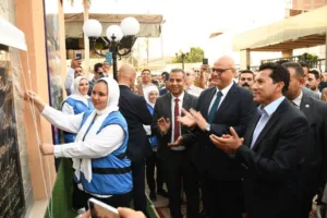 وزير الرياضة يفتتح عددًا من المشروعات الجديدة بمركز التنمية الشبابية بشبرا الخيمة