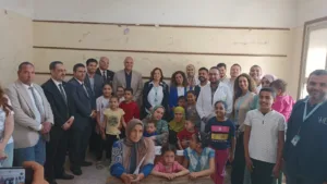 محافظ القليوبية يتفقد قافلة "إبراهيم بدران" الطبية المجانية ببلتان