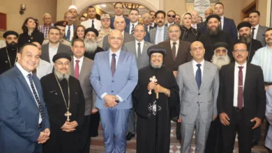 محافظ القليوبية يهنئ المسيحيين بعيد القيامة المجيد ويؤكد على وحدة النسيج الوطني - صور