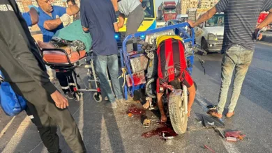 مصرع شخص وإصابة اثنين آخرين في حادث بالطريق الزراعي بالقليوبية