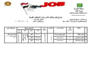 مديرية العمل تعلن عن توفير 945 فرصة عمل بالقليوبية - صور