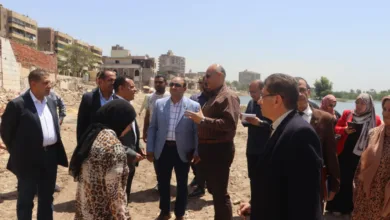لتسريع وتيرة العمل.. محافظ القليوبية يتفقد أعمال إنشاء ممشى أهل مصر - صور