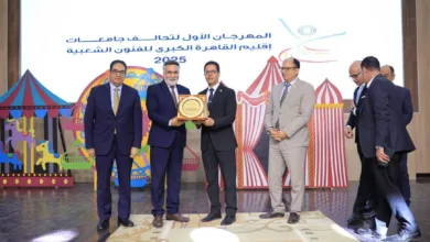 جامعة بنها تنظم المهرجان الأول لتحالف جامعات إقليم القاهرة الكبرى للفنون الشعبية - صور